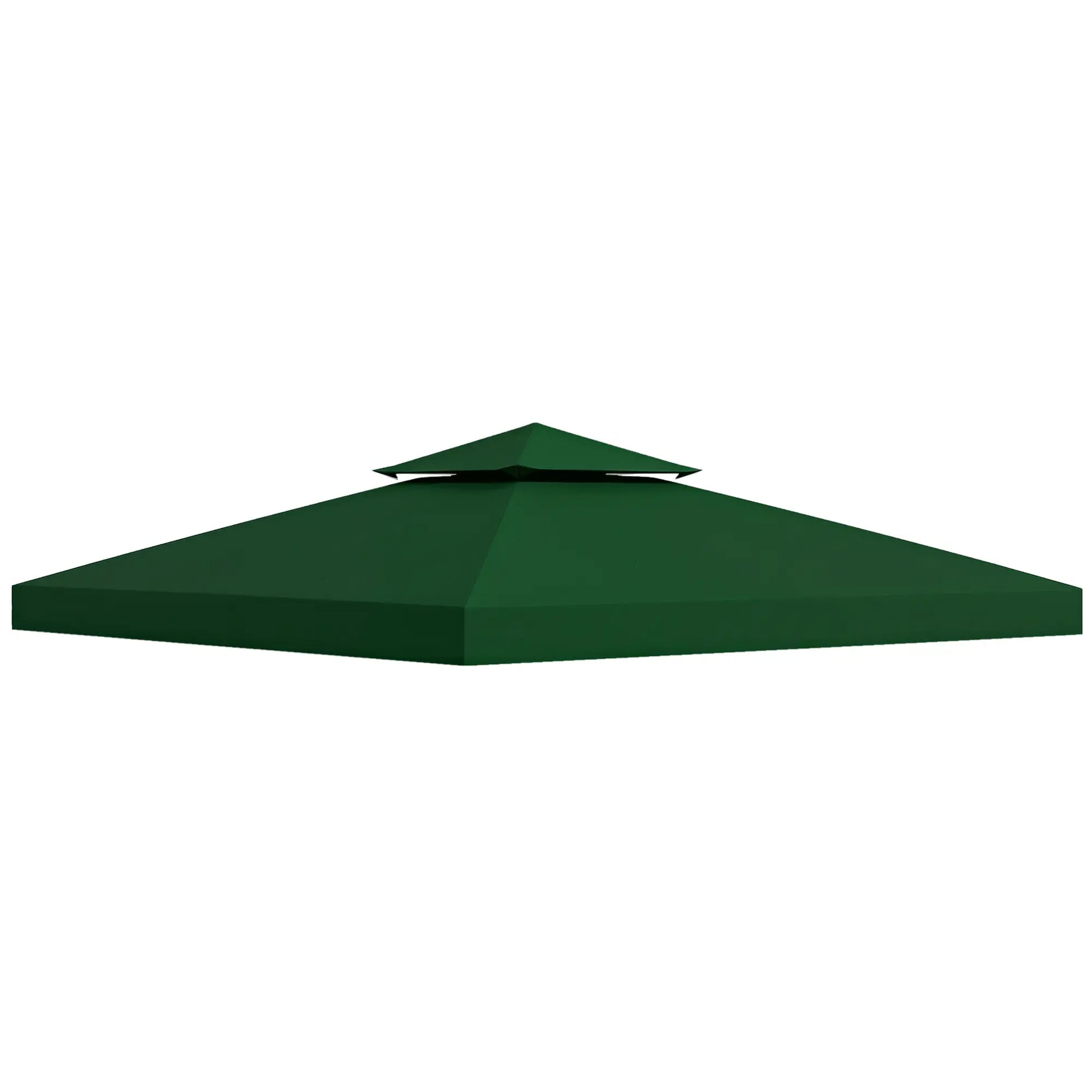 10' x 10' Gazebo Canopy Replacement, 2-Tier Top Cover, Green Gazebo Canopy Replacement Dark Green at Gallery Canada