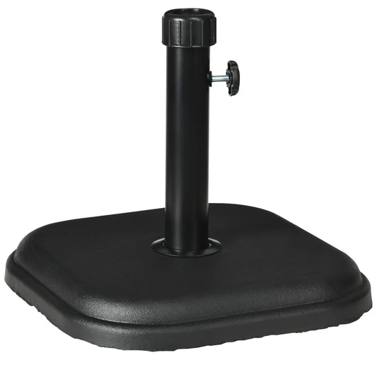 24 lb Concrete Patio Umbrella Base, Outdoor Market Table Stand, Black Umbrella Bases Black at Gallery Canada