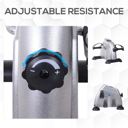 Portable Mini Pedal Exercise Bike, LCD Display, Silver Exercise & Stationary Bikes at Gallery Canada