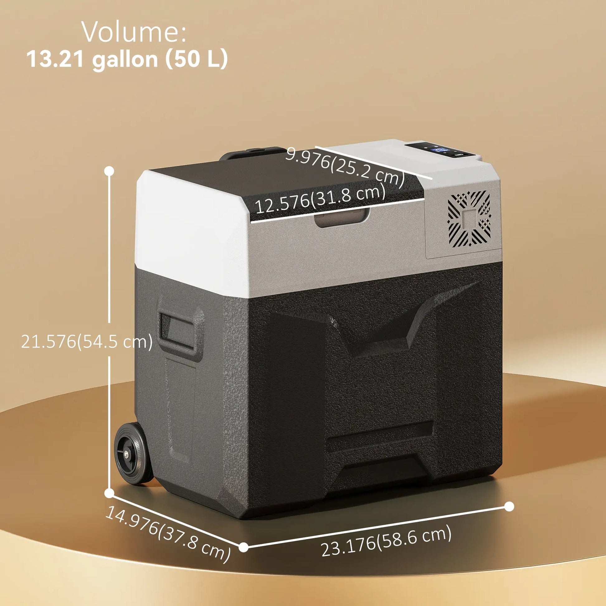 50L Portable Car Refrigerator, 12/24V Electric Cooler, -20℃, Camping, Travel Car Coolers at Gallery Canada