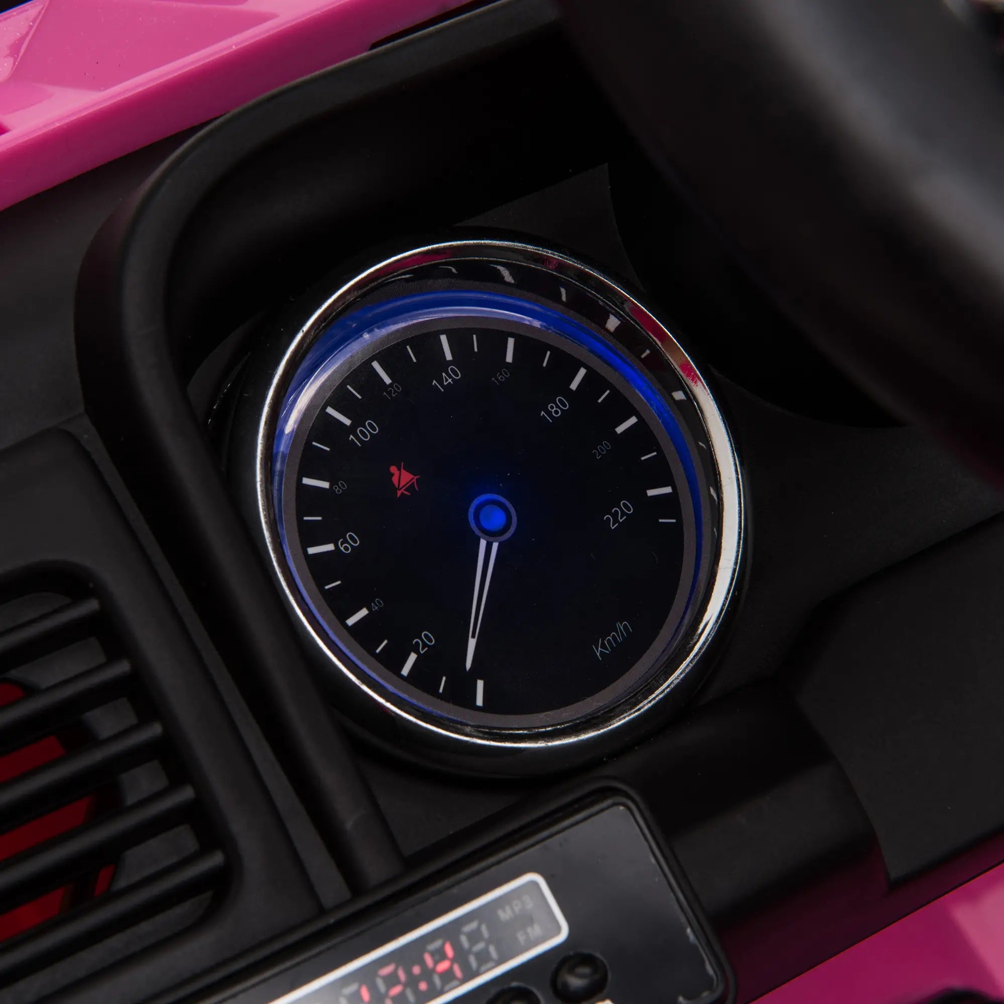 2-Seater Kids Police Car, 12V 7AH Remote Control, Pink Electric Toy Cars at Gallery Canada