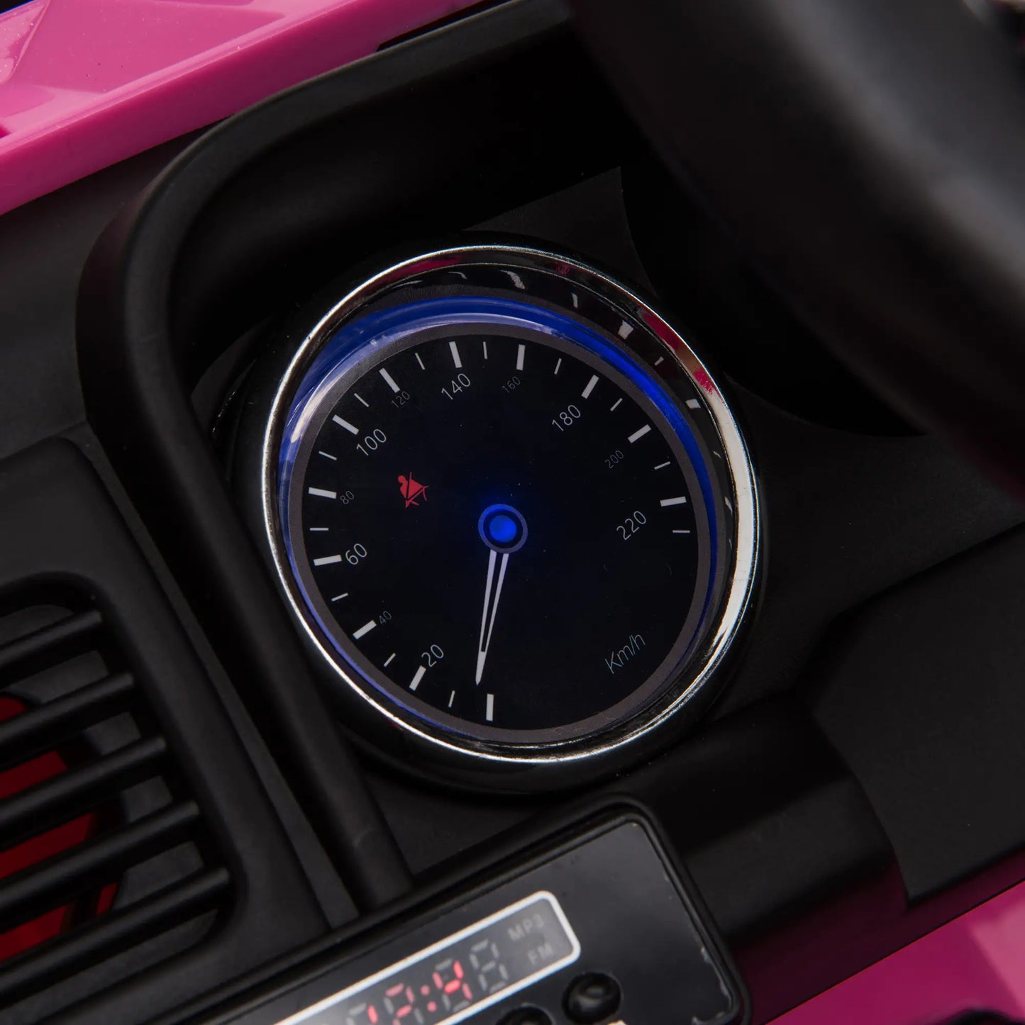 2-Seater Kids Police Car, 12V 7AH Remote Control, Pink Electric Toy Cars at Gallery Canada