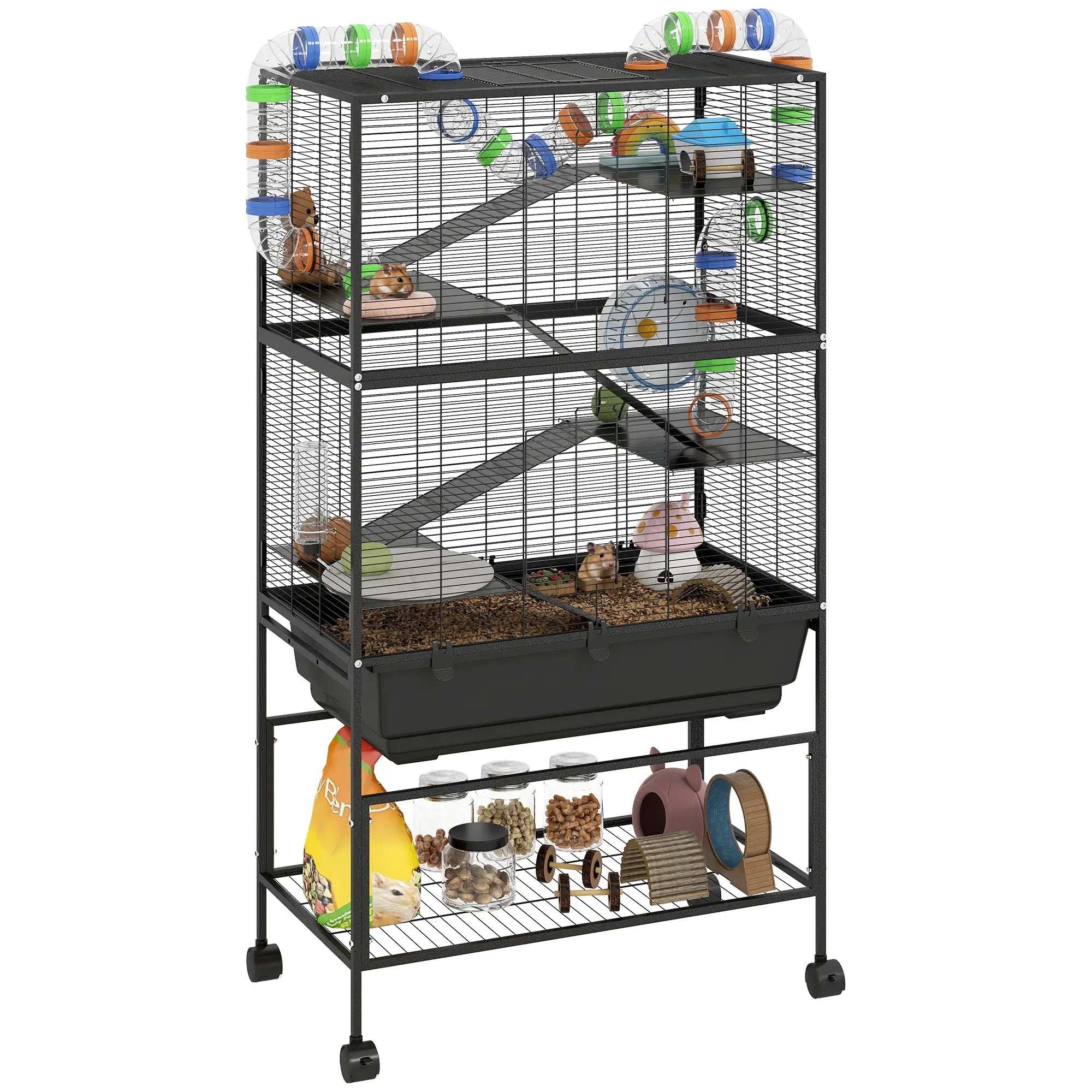 5 Tier Rolling Hamster Cage, 7