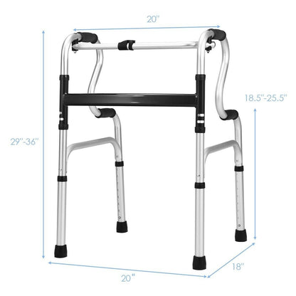 Folding Aluminum Walking Frame Walker, Silver Walkers & Rollators at Gallery Canada