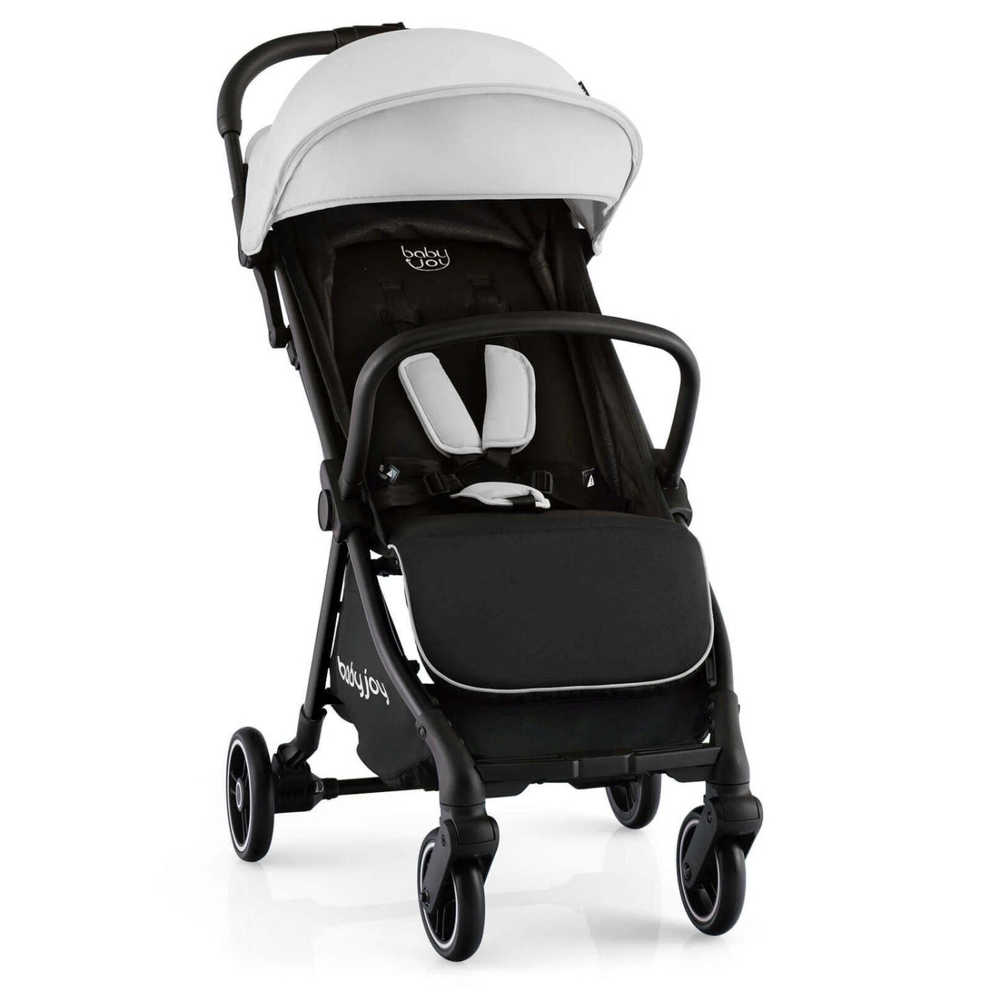 Lightweight One-Hand Fold Baby Stroller, Gray