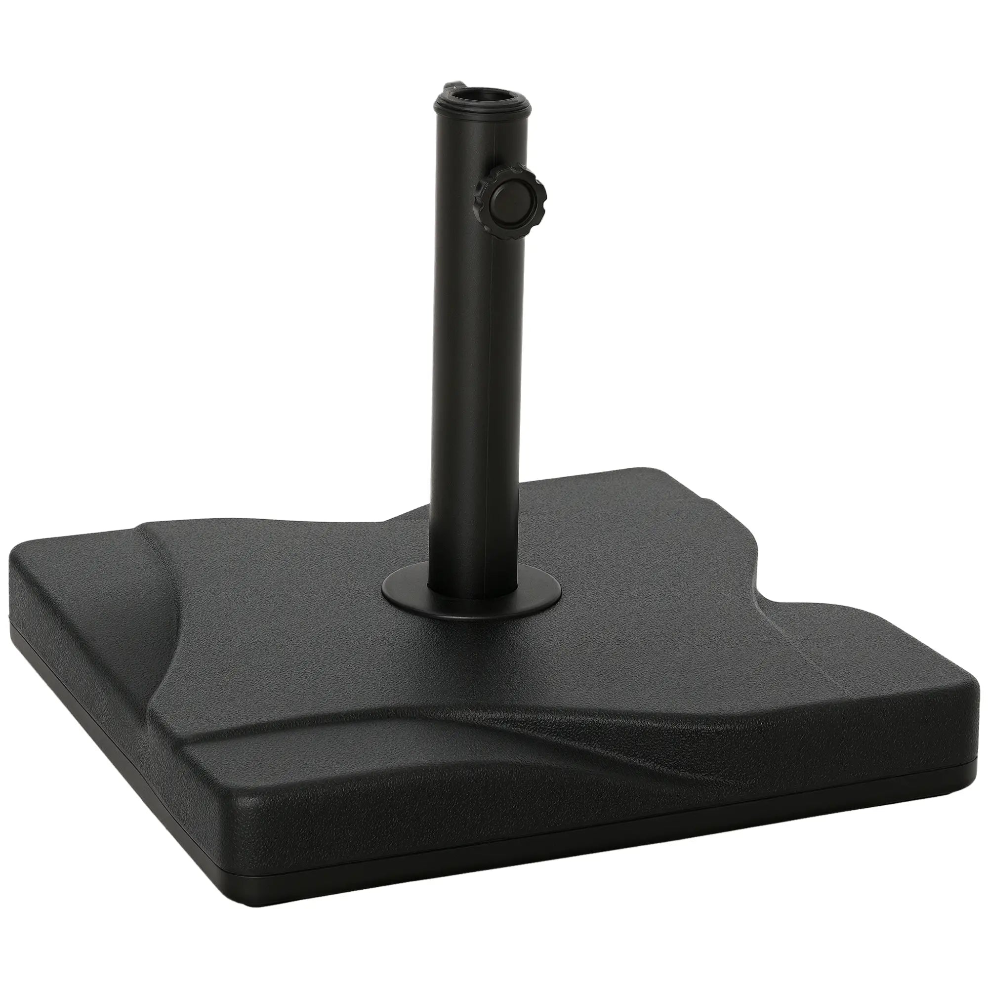 Outdoor Square Cement Parasol Base, Fits Φ1.3