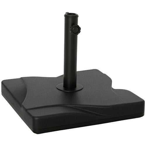 Outdoor Square Cement Parasol Base, Fits Φ1.3