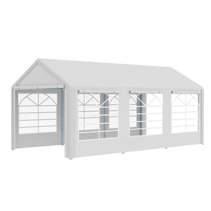 20' X 10' Heavy Duty Party Tent With Sidewalls, White Canopy Tents at Gallery Canada