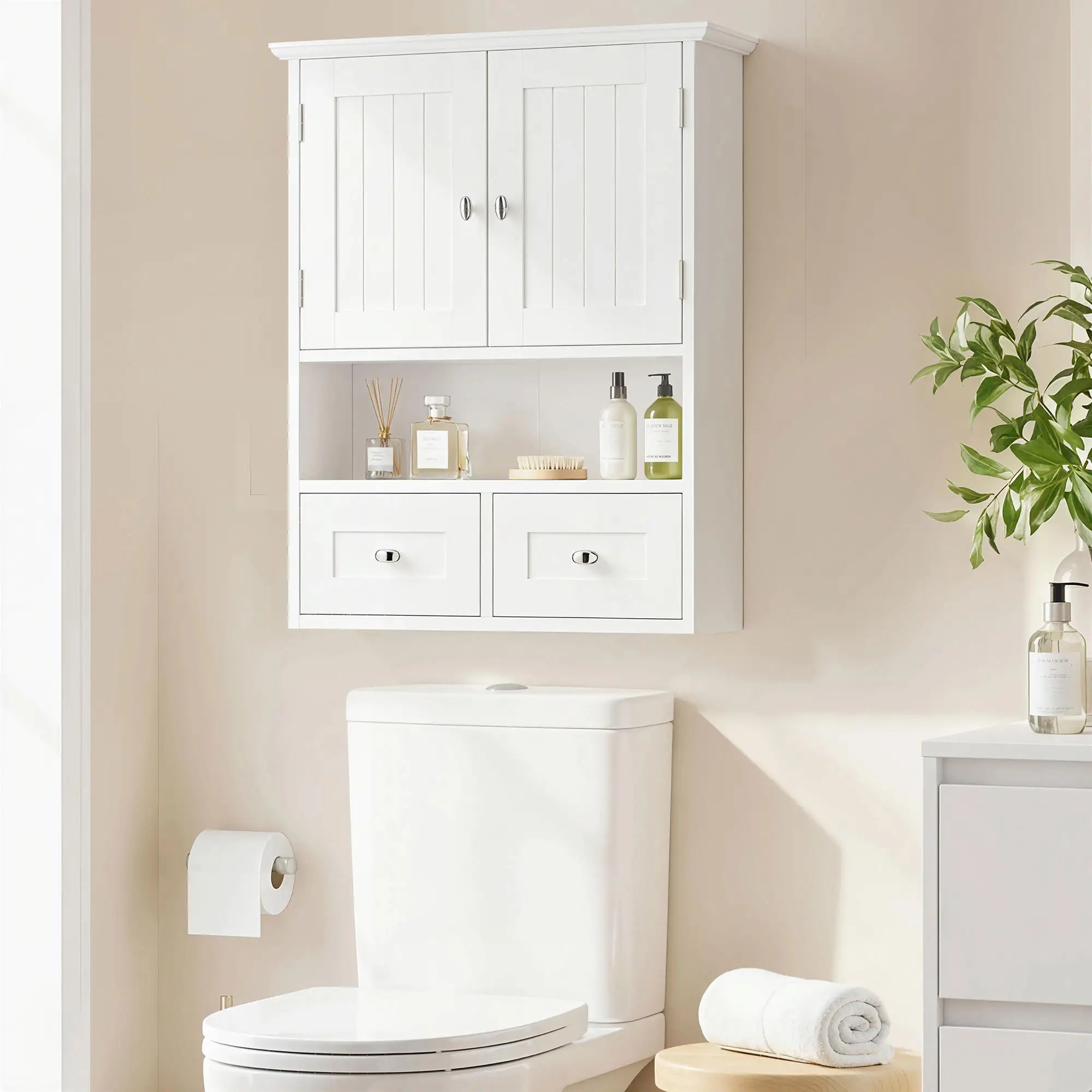 Bathroom Wall Cabinet, Medicine Cabinet, Over Toilet Storage, White Wall Mounted Cabinets at Gallery Canada