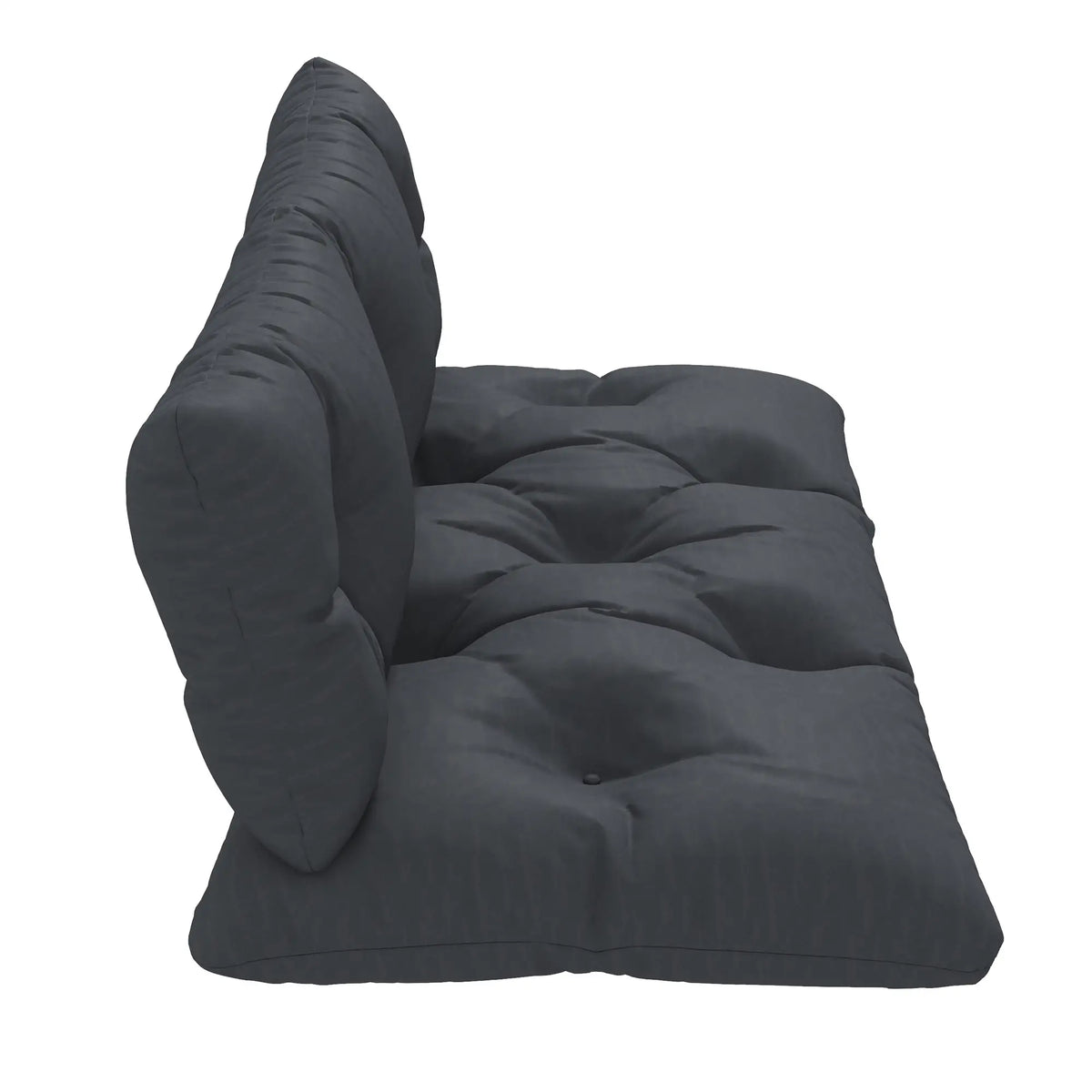 2 Seater 6" Thick Outdoor Seat Cushions With Back Cushion, Dark Grey Patio Chair Cushions at Gallery Canada