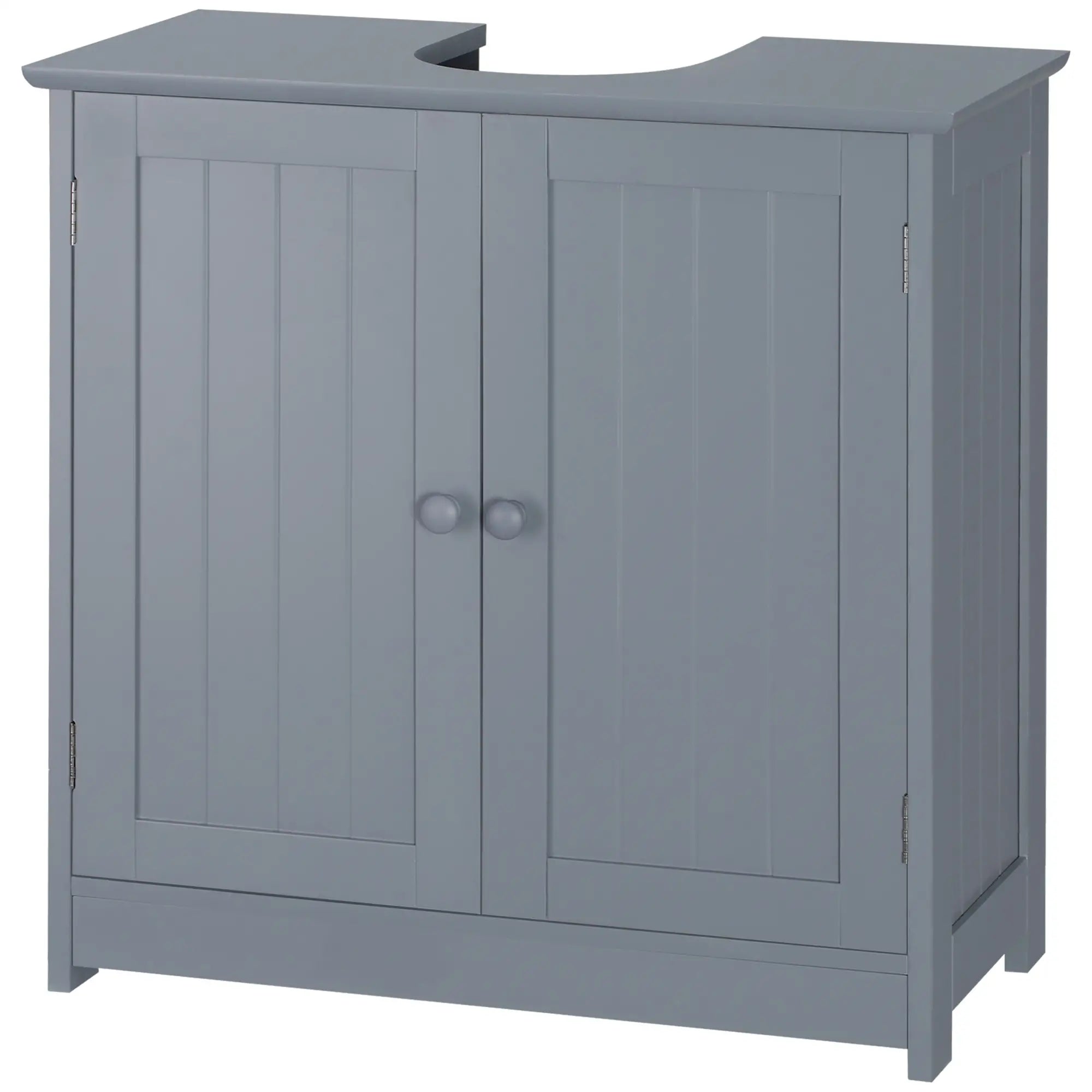 Under Sink Bathroom Cabinet, 2 Doors, Shelf, Grey Bathroom Cabinets at Gallery Canada