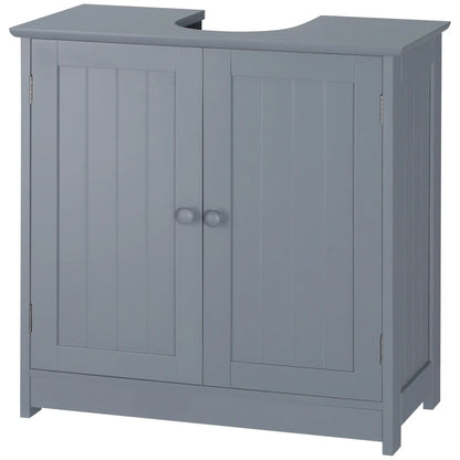 Under Sink Bathroom Cabinet, 2 Doors, Shelf, Grey Bathroom Cabinets at Gallery Canada
