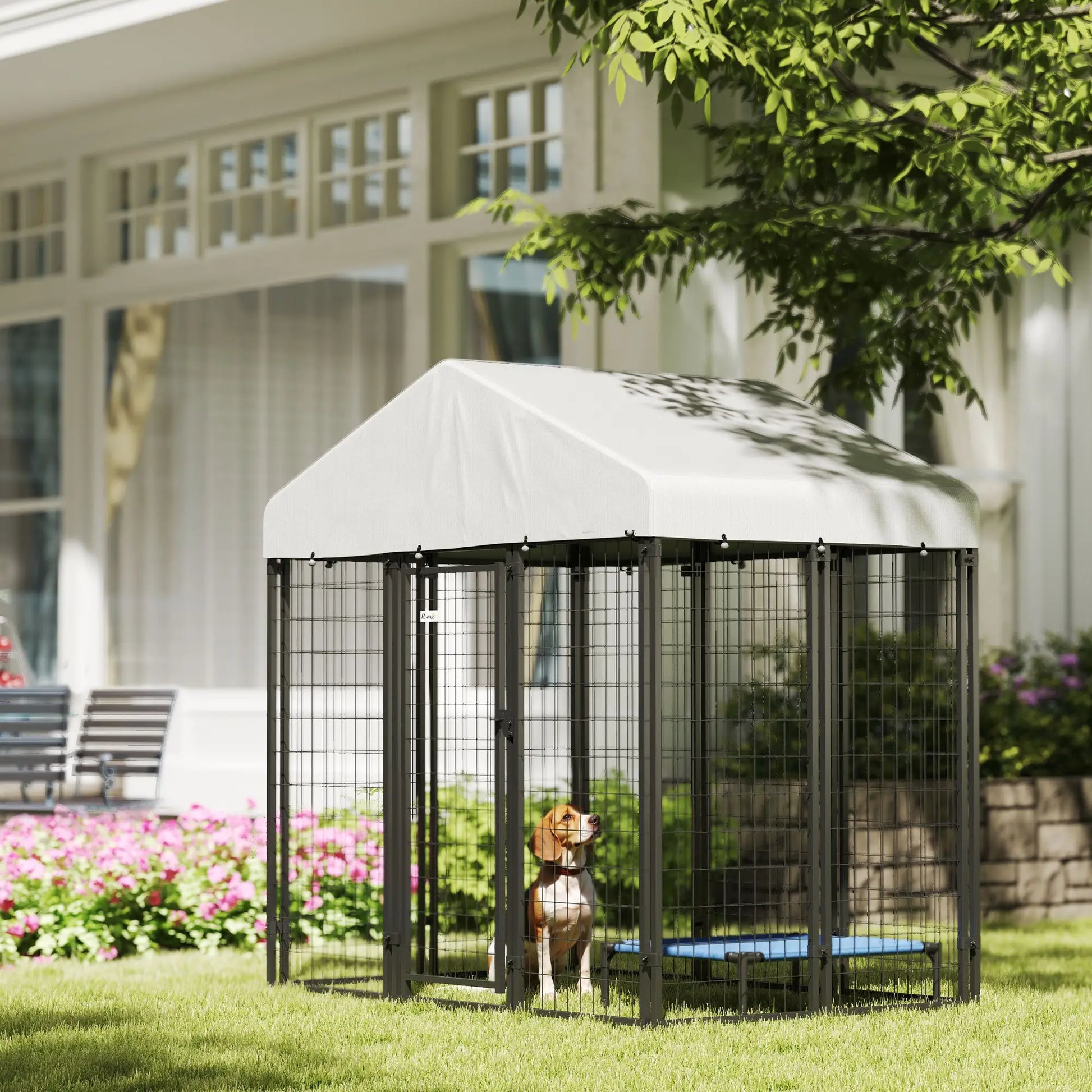 Outdoor Dog Kennel, Waterproof UV-Resistant Cover, 6 x 4 x 6 ft Houses, Kennels & Pens at Gallery Canada
