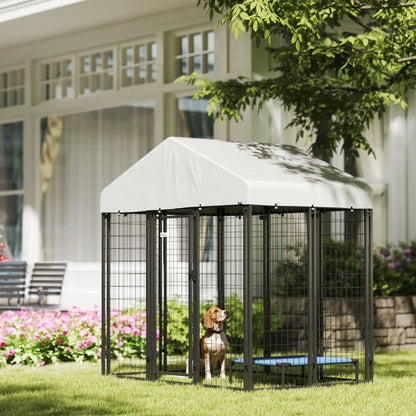 Outdoor Dog Kennel, Waterproof UV-Resistant Cover, 6 x 4 x 6 ft Houses, Kennels & Pens at Gallery Canada