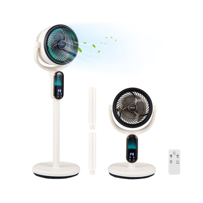 Oscillating Pedestal Fan with 8 Speeds Remote and 12H Timer, White Fans at Gallery Canada