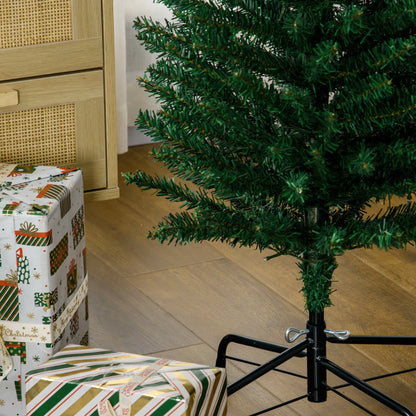 6' Artificial Pencil Christmas Tree, Steel Base, Colorful LED Lights Pencil Christmas Trees at Gallery Canada
