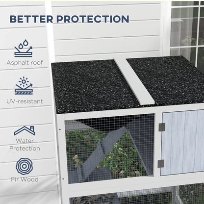 34" L Cat Enclosure on Wheels, Hammock, Platforms, Grey Outdoor Cat Enclosures at Gallery Canada