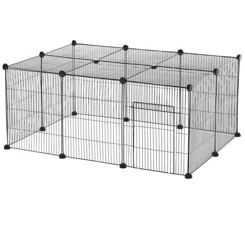 Small Animal Cage for Bunny, Guinea Pig, 16 Panels