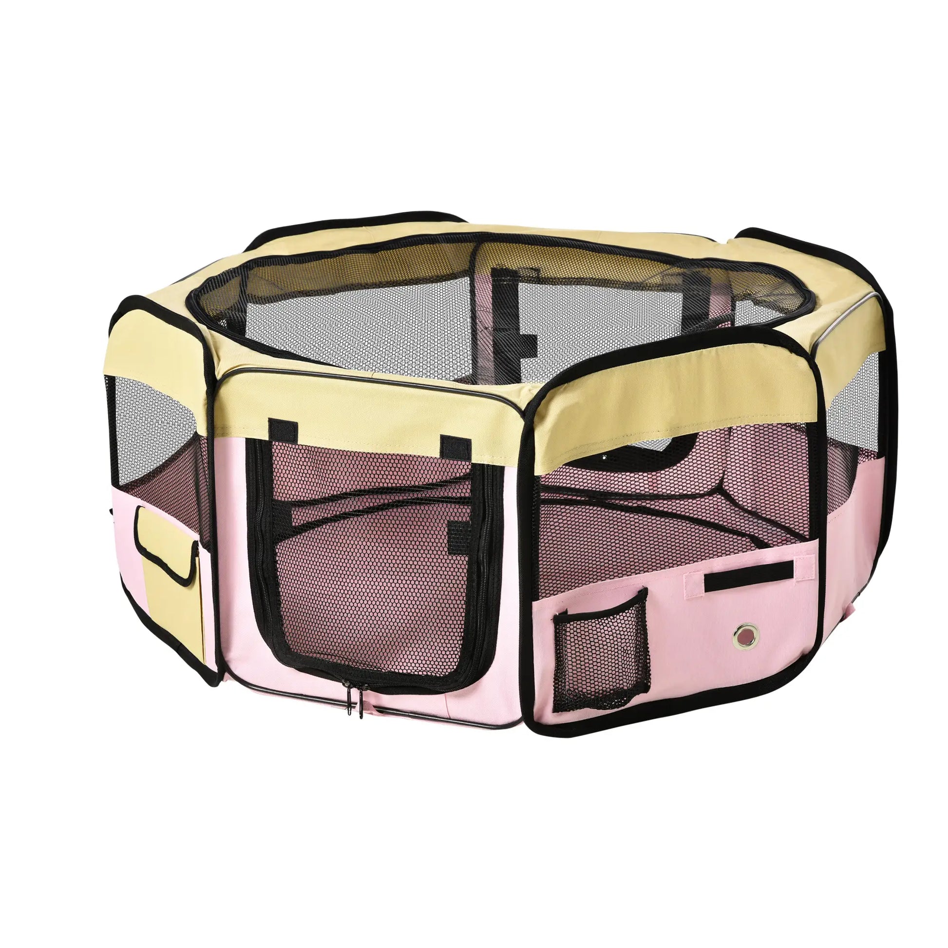 36-Inch Large Pet Playpen, Portable Dog Cat Cage, Carry Bag, Pink Houses, Kennels & Pens at Gallery Canada