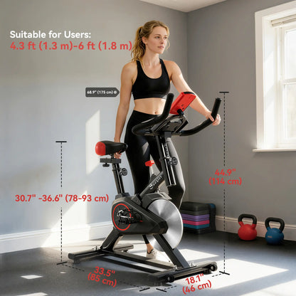 Upright Exercise Bike, Magnetic Resistance, LCD Display, Adjustable Exercise & Stationary Bikes at Gallery Canada