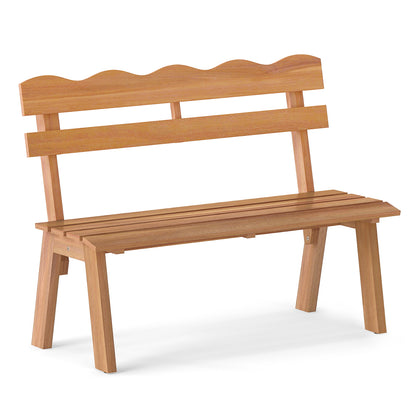 Outdoor Acacia Wood Garden Bench with 800 lbs Weight Capacity Outdoor Benches Options at Gallery Canada