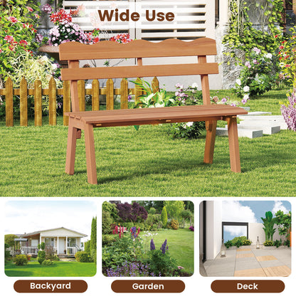 Outdoor Acacia Wood Garden Bench with 800 lbs Weight Capacity Outdoor Benches at Gallery Canada