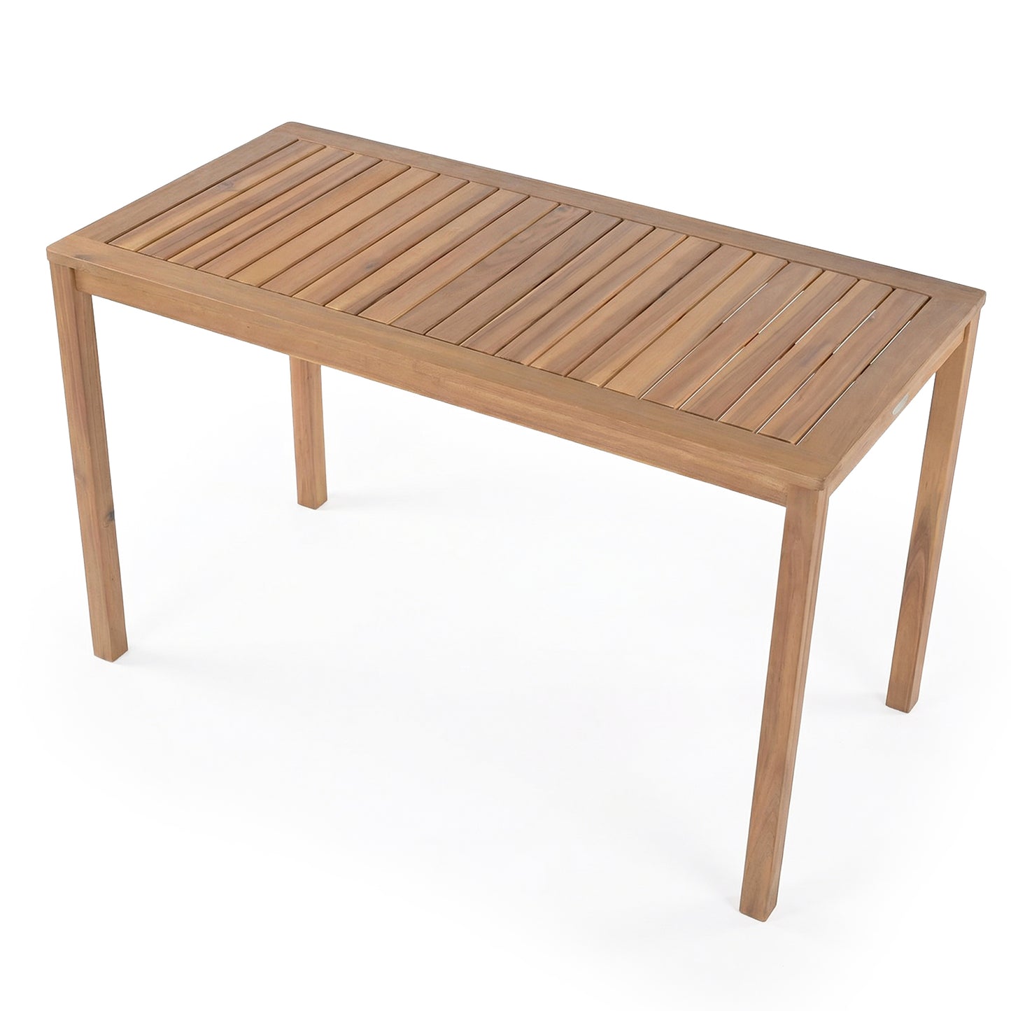 Outdoor Acacia Wood Dining Table with Slatted Tabletop for 4-6 Patio Dining Tables Options at Gallery Canada