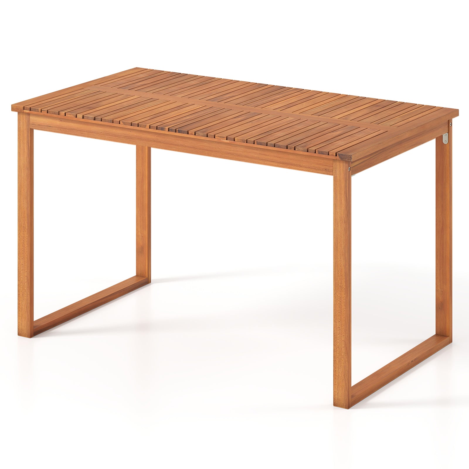 Outdoor Acacia Wood Dining Table with Slatted Tabletop for Garden Patio Dining Tables Options at Gallery Canada