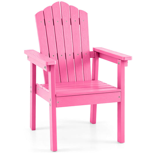 Outdoor Adirondack Chair With High Backrest, Pink Adirondack Chairs Pink at Gallery Canada