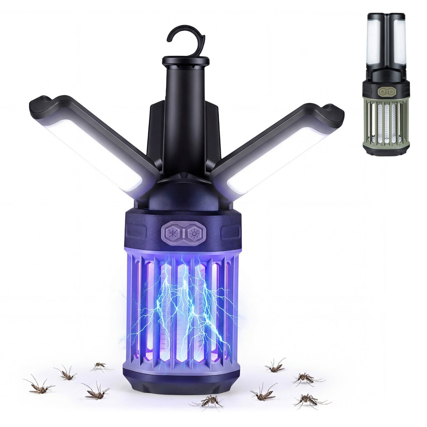 Outdoor Bug Zapper, Foldable Camping Lantern, USB-C Rechargeable Camping Options at Gallery Canada