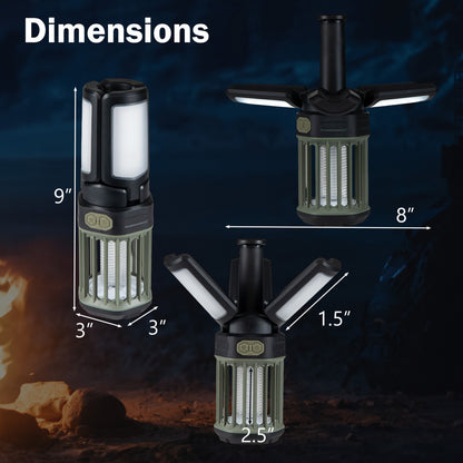 Outdoor Bug Zapper, Foldable Camping Lantern, USB-C Rechargeable Camping at Gallery Canada