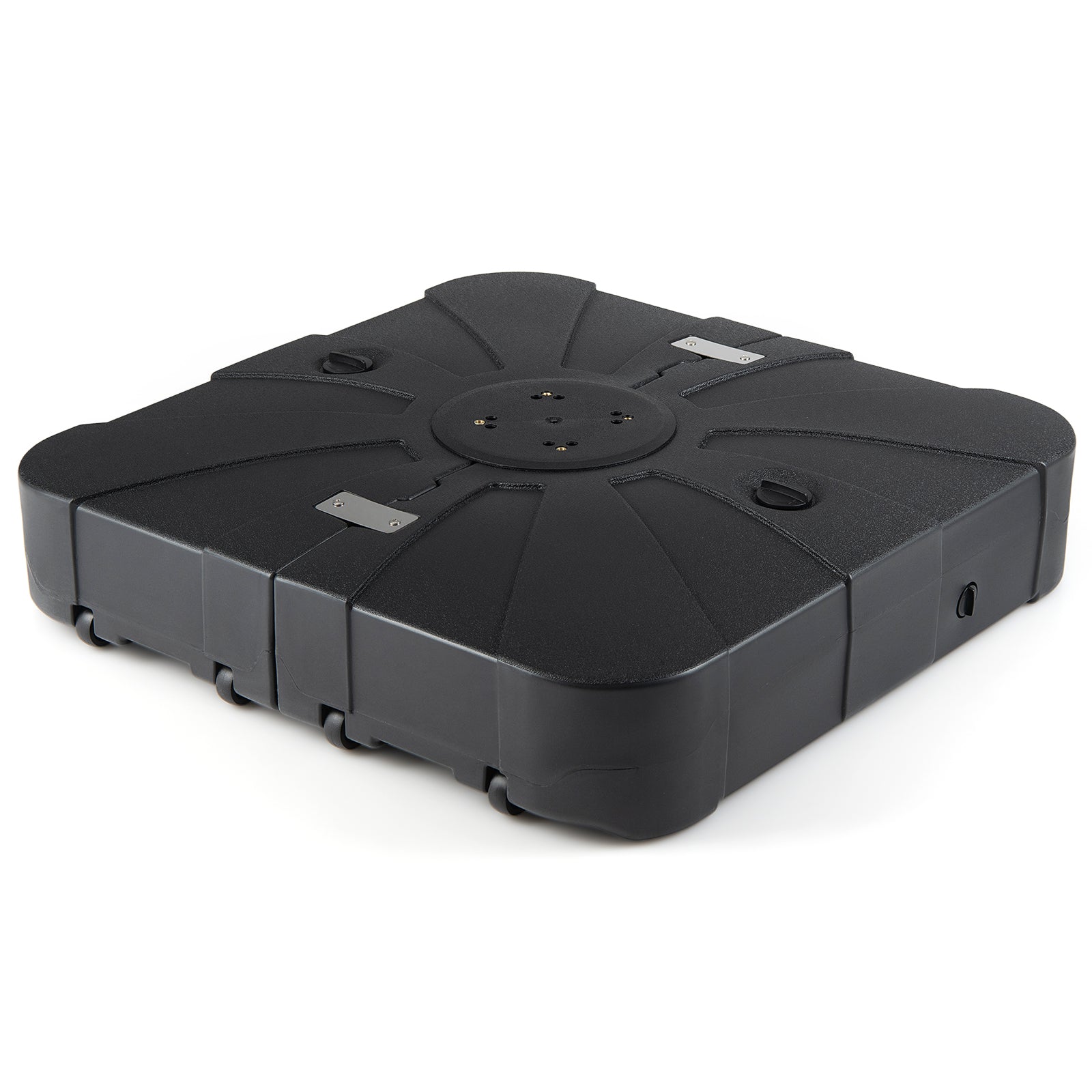 Outdoor Cantilever Umbrella Base Square Water and Sand Fillable Base-35 Inches, Black Outdoor Umbrella Bases Black at Gallery Canada