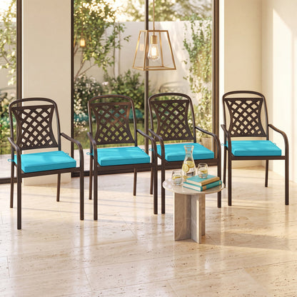 Outdoor Chair Cushion Set of 2 Waterproof, Turquoise