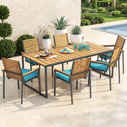 Outdoor Chair Cushion Set of 2 Waterproof, Turquoise