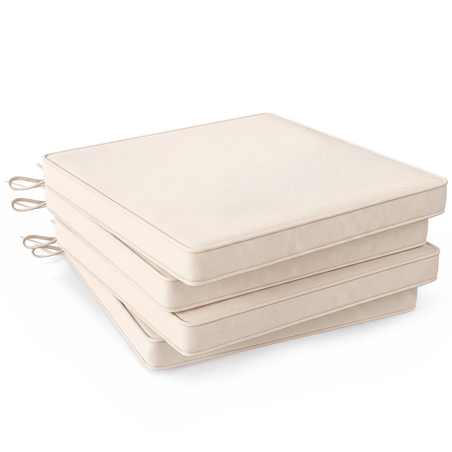 Outdoor Chair Cushions, Set of 4, Waterproof, Beige Outdoor Furniture Accessories Beige at Gallery Canada