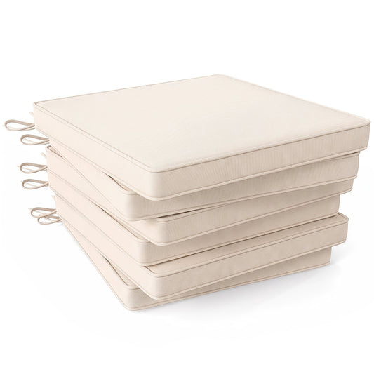 Waterproof Olefin Outdoor Seat Cushion Set, 6 Pc, Beige Outdoor Furniture Accessories Beige at Gallery Canada