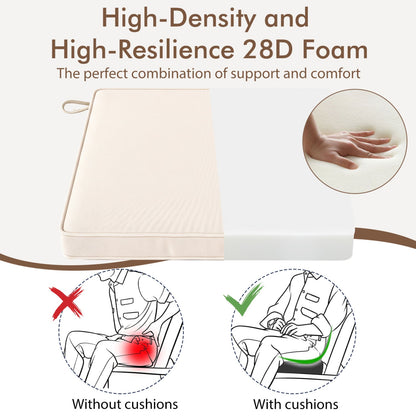 Waterproof Olefin Outdoor Seat Cushion Set, 6 Pc, Beige Outdoor Furniture Accessories at Gallery Canada
