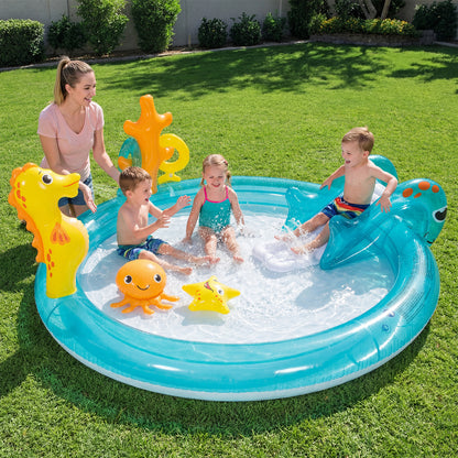 Outdoor Children Summer Water Park, Multicolor Inflatable Water Slides at Gallery Canada