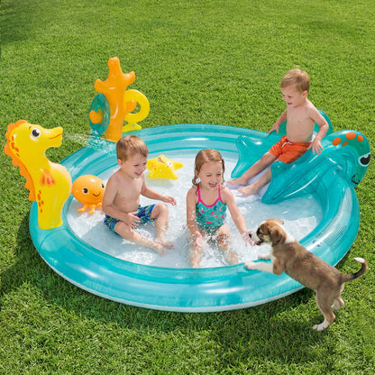 Outdoor Children Summer Water Park, Multicolor Inflatable Water Slides at Gallery Canada