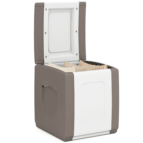 Outdoor Deck Box With Lid, Beige