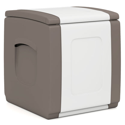 Outdoor Deck Box With Lid, Beige Garden Tools at Gallery Canada