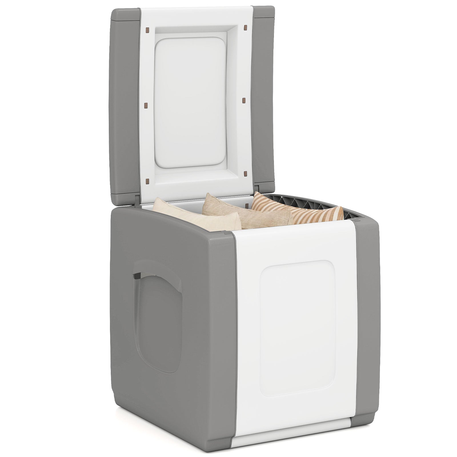Outdoor Deck Box With Lid, Gray Garden Tools Gray at Gallery Canada
