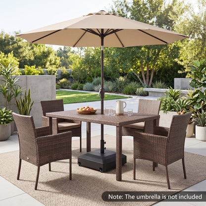Outdoor Fillable Umbrella Base with Wheels Water Sand Weighted Umbrella Stand, Black Outdoor Umbrella Bases at Gallery Canada