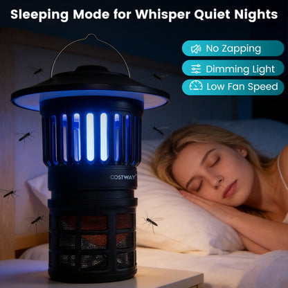 Rechargeable Electric Bug Catcher, Outdoor Fly Trap With Light, Black Camping at Gallery Canada