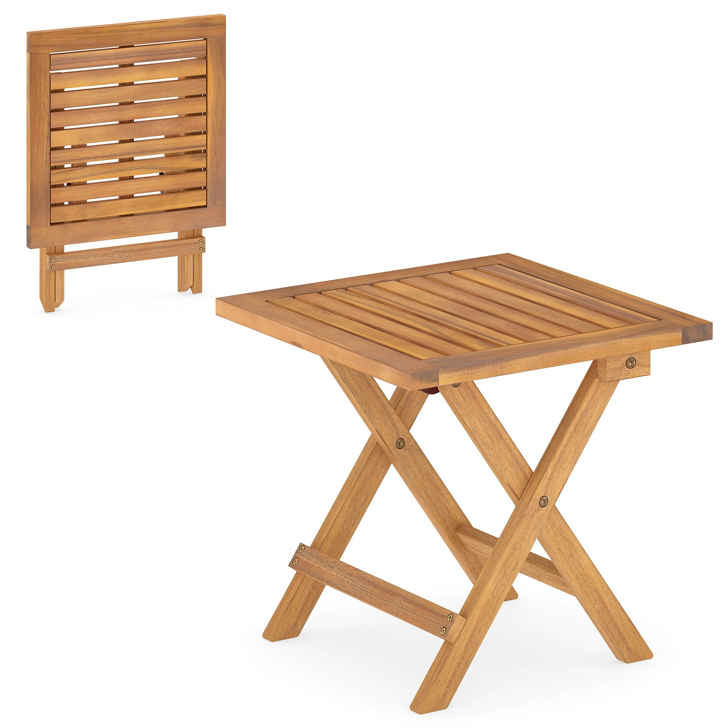 Outdoor Folding Side Table for Small Space and Garden-1 Patio Coffee Tables at Gallery Canada