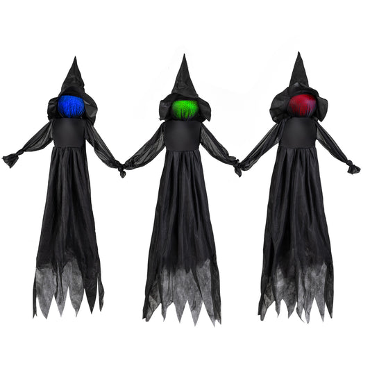 Halloween Witch Decoration, LED Lighted Face, Outdoor Halloween Options at Gallery Canada