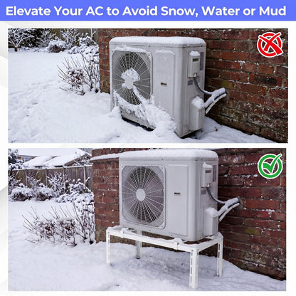Heavy-Duty AC Base for 9000-36000 BTU, White