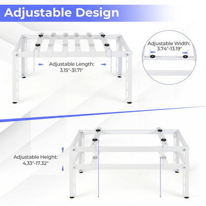 Heavy-Duty AC Base for 9000-36000 BTU, White