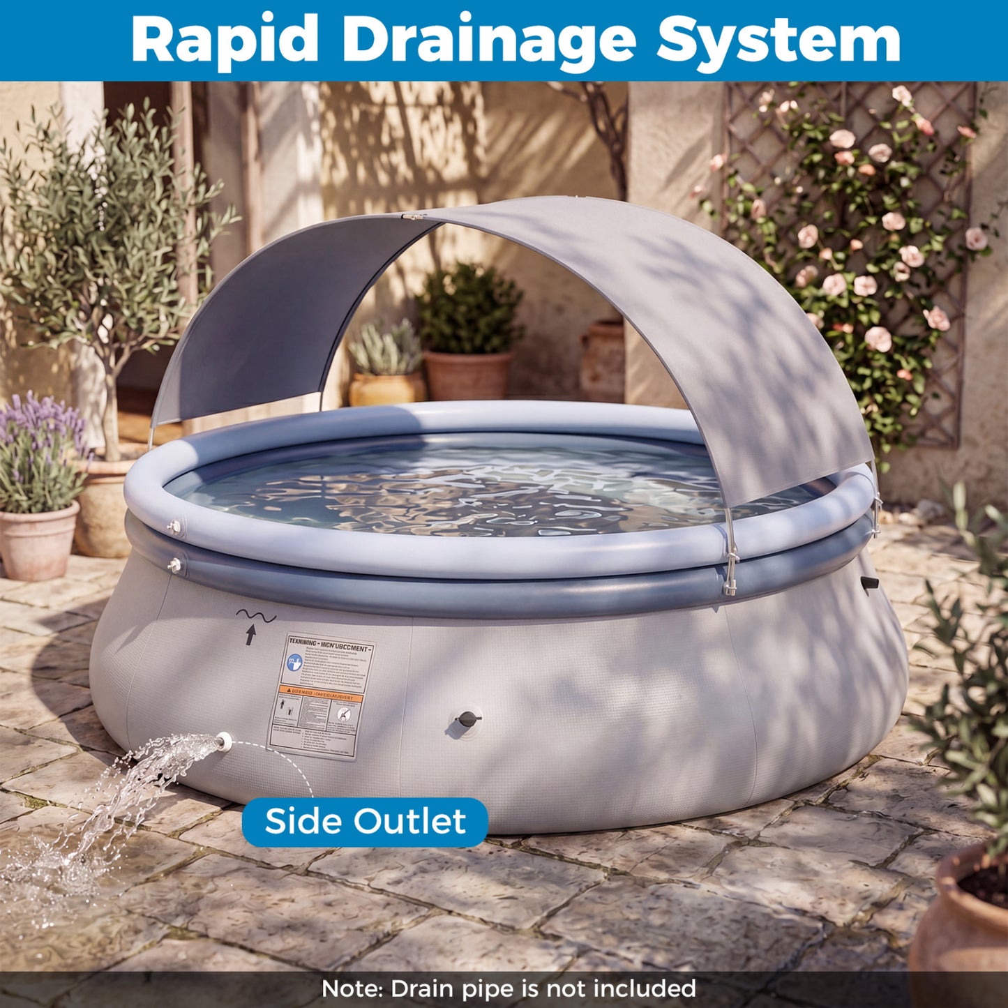 Inflatable Pool With Sunshade Canopy Sport Equipments at Gallery Canada