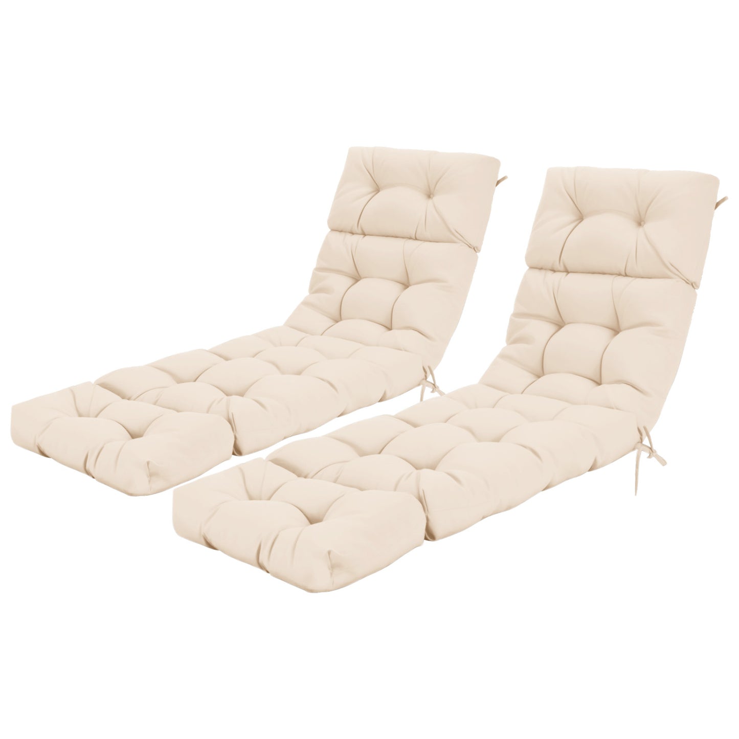 73"X22" Outdoor Lounge Chaise Cushion, High Back, Beige Outdoor Furniture Accessories at Gallery Canada